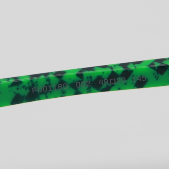 NEW PUMA PU0118O 002 ROUND GREEN EYEGLASSES PUMA PU01180 002 - Picture 9 of 9